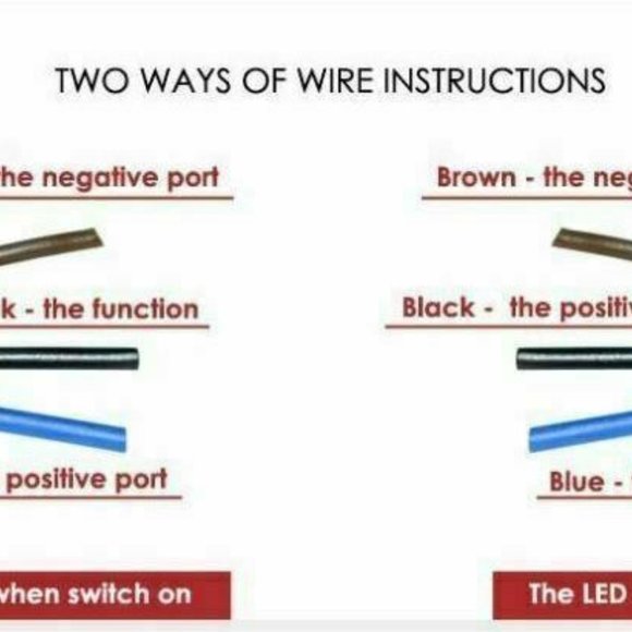 1" (25MM) MOTORCYCLE ON/OFF MANUAL RETURN DUAL SWITCH WITH BLUE LED - Picture 5 of 5